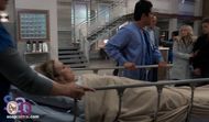 Laura is wheeled into surgery
